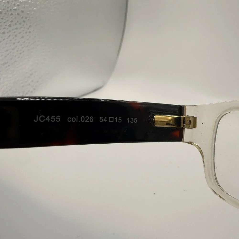 Just Cavalli Eyeglasses Women 54-15-135 Clear‎ Tortoise Rhinestone JC455
